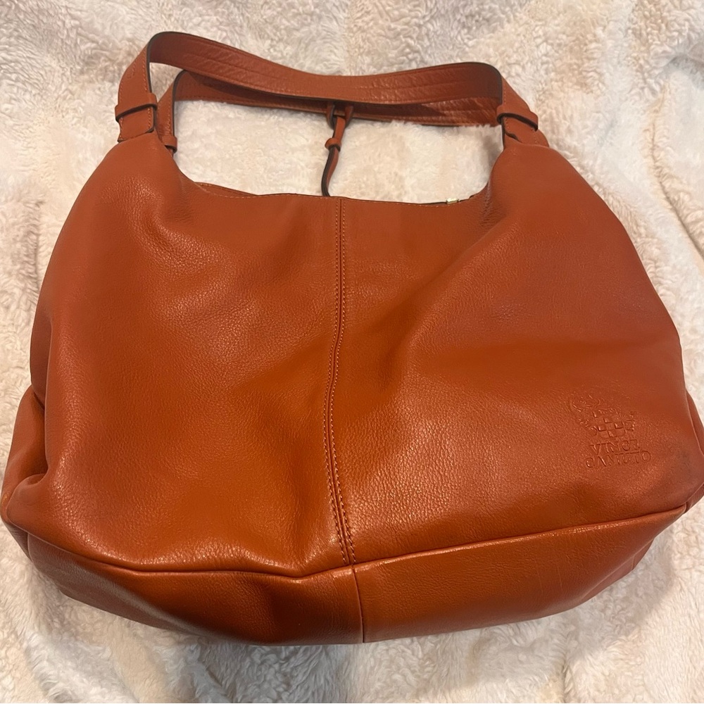 Vince Camuto Women's Tan Leather Shoulder Bag